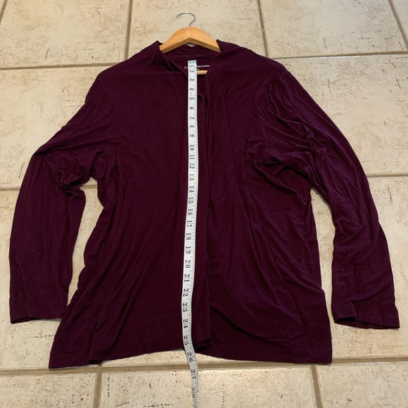 Croft & Barrow Burgundy Cardigan - 1X - Picture 5 of 5